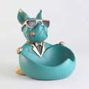 Bulldog Butler with Storage Bowl