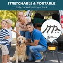 Metal Adjustable Width Raised Dog Bowl Stand