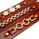 Rhinestone Cool Metal Leather Dogs Collars