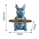 Bulldog Statue Storage Tray