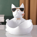 Bulldog Butler with Storage Bowl