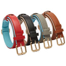 Breathable Genuine Leather Pet Collar
