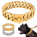 Stainless Steel Strong Dog Chain Collars