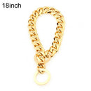 Stainless Steel Gold Plated Chain Collar Necklace