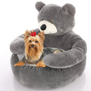Warm Cute Bear Hug Dog Sleeping Mat