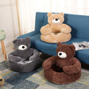 Warm Cute Bear Hug Dog Sleeping Mat