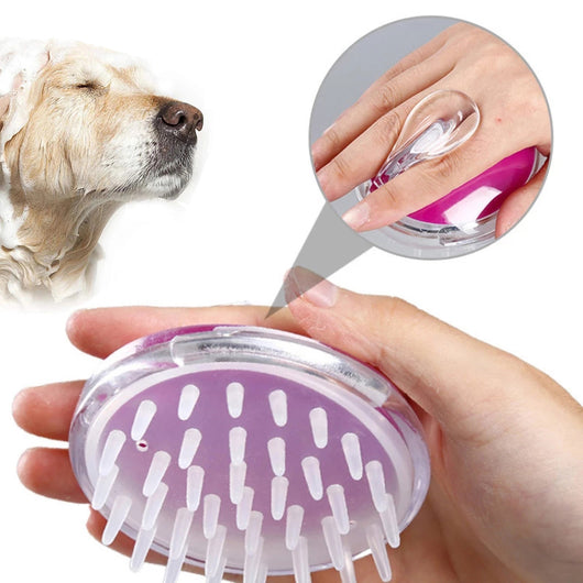 Silicone Puppy Bath Grooming Brush
