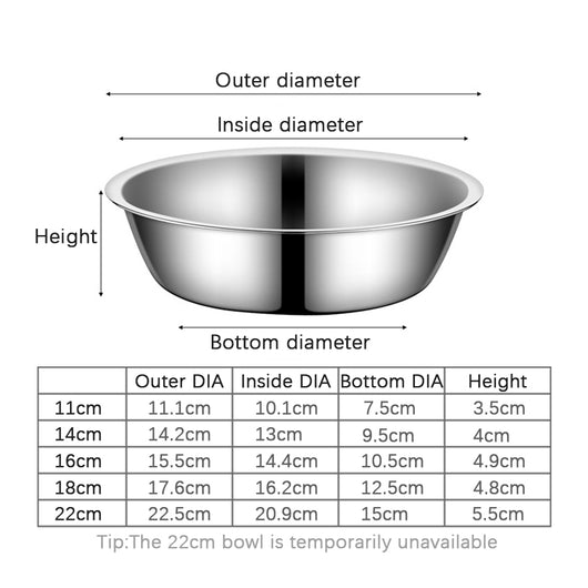 Large Capacity Stainless Steel Dog Bowl