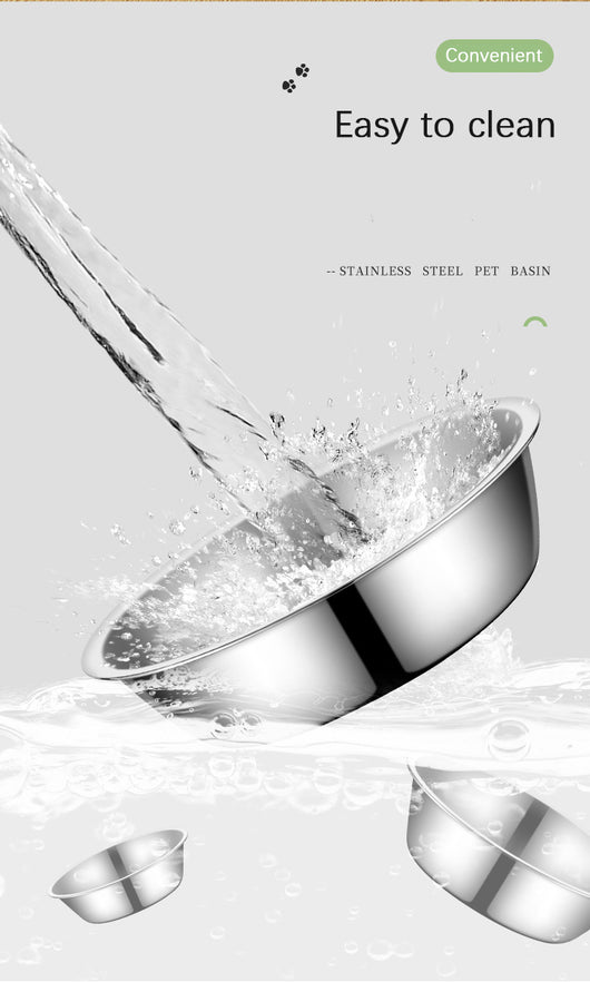 Large Capacity Stainless Steel Dog Bowl