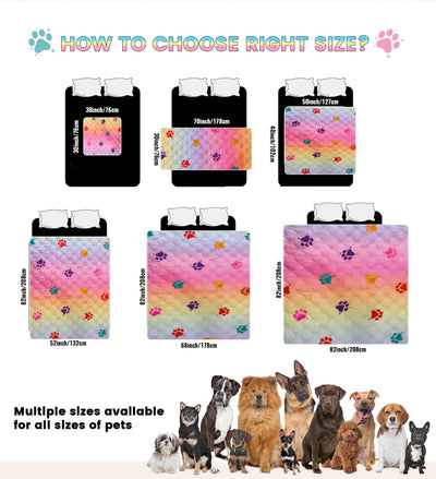 Anti-Leakage Dog Bed Cover Reversible Changing Pad
