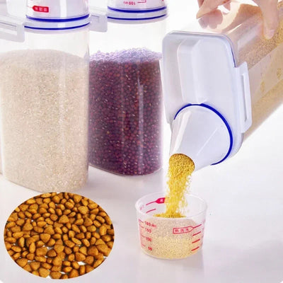 1.5kg/2kg Pet Food Pail Plastic Storage Tank