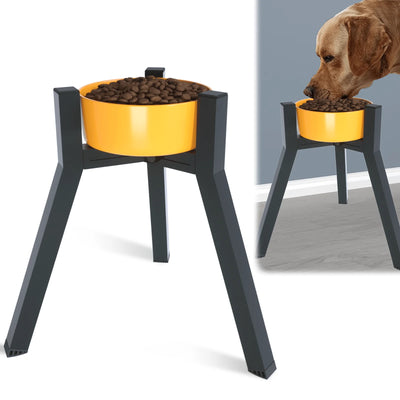 Metal Adjustable Width Raised Dog Bowl Stand