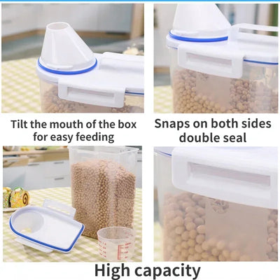 1.5kg/2kg Pet Food Pail Plastic Storage Tank