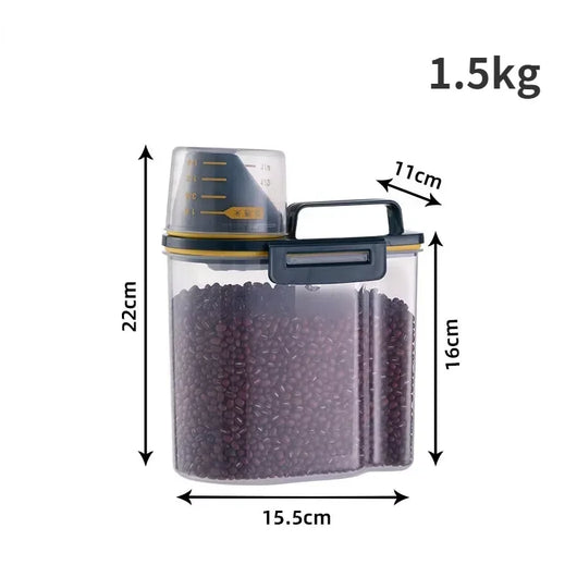 1.5kg/2kg Pet Food Pail Plastic Storage Tank