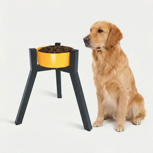Metal Adjustable Width Raised Dog Bowl Stand