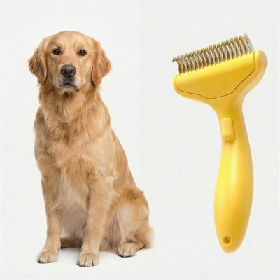 Stainless Steel Dog Hair Removal Brush Grooming