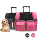 Pet Trolley Folding Four-wheeled Dog Suitcase