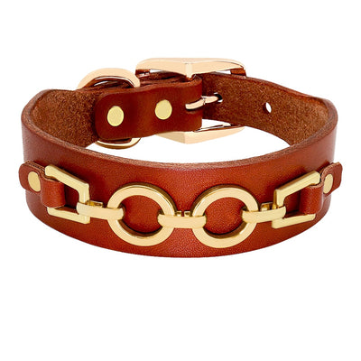 Rhinestone Cool Metal Leather Dogs Collars