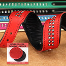 Rhinestone Leather Dog Collars