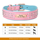 Rhinestone Leather Dog Collars