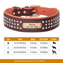 Rhinestone Leather Dog Collars