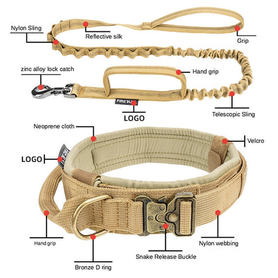 Tactical Dog Collar Leash