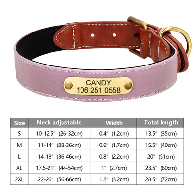 Custom Dog Collar Leather