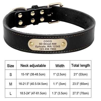 Custom Dog Collar Leather