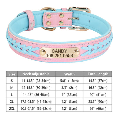 Custom Dog Collar Leather