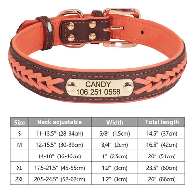 Custom Dog Collar Leather