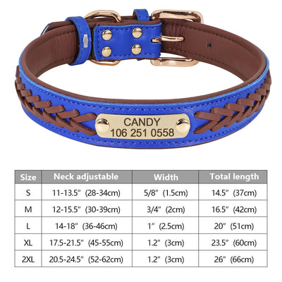 Custom Dog Collar Leather