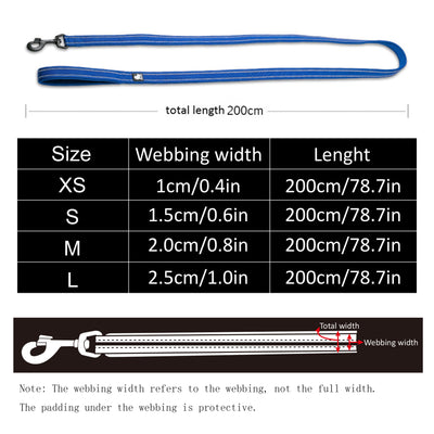 Reflective Nylon Soft Dog Leash