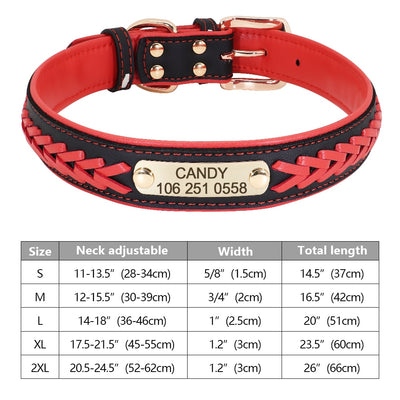 Custom Dog Collar Leather