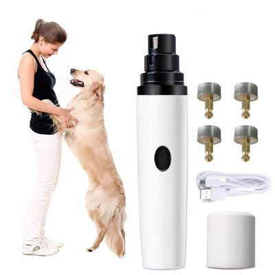 Electric Dog Nail Clippers Grooming Trimmer