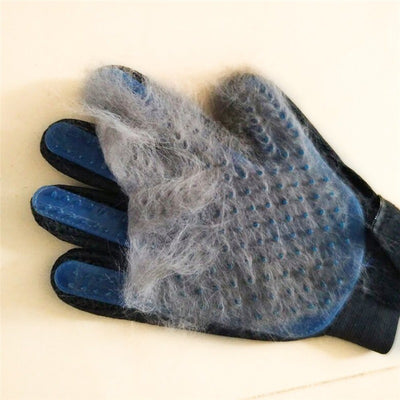 Silicone brush glove for pet baths