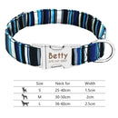 Nameplate Reflective Personalized Pet Collar