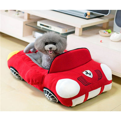 Sports Car Shaped Pet Dog Bed House