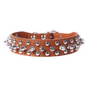 PU Leather Punk Rivet Spiked Dog Collar