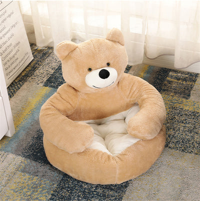 Warm Cute Bear Hug Dog Sleeping Mat