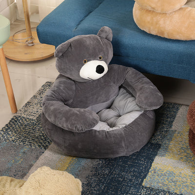Warm Cute Bear Hug Dog Sleeping Mat