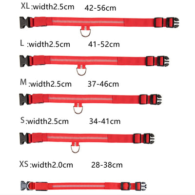 Usb Charging Led Dog Luminous Collars
