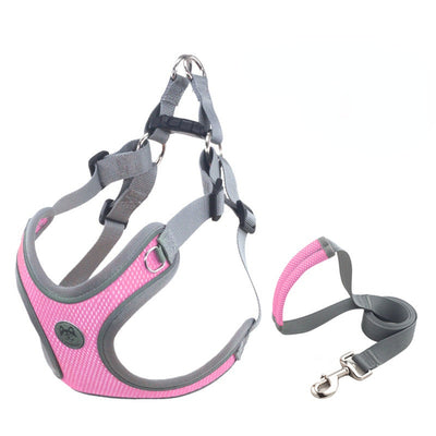 Luminous Adjustable Collar Leash Dog Harness