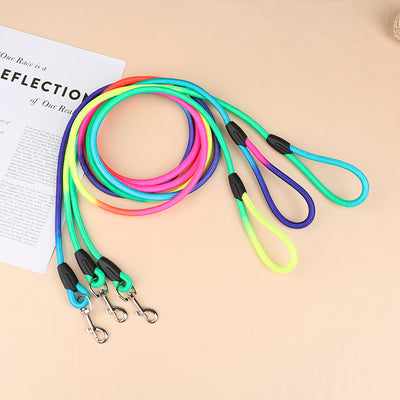 Nylon Rainbow Pet Dog Leash