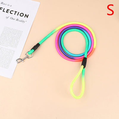 Nylon Rainbow Pet Dog Leash