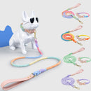 Colorful PU Leather Dog Collars Leash