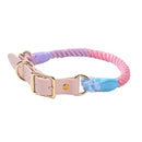 Colorful PU Leather Dog Collars Leash