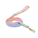 Colorful PU Leather Dog Collars Leash