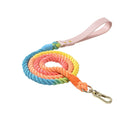 Colorful PU Leather Dog Collars Leash