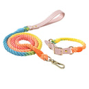 Colorful PU Leather Dog Collars Leash