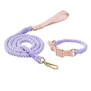 Colorful PU Leather Dog Collars Leash